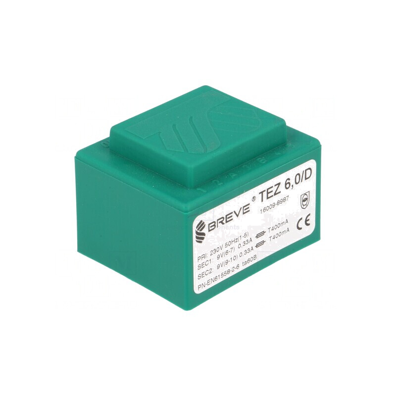 Transformator Încapsulat 6VA 230V 9V 333mA | Electronic-mag.ro | Componente Electronice