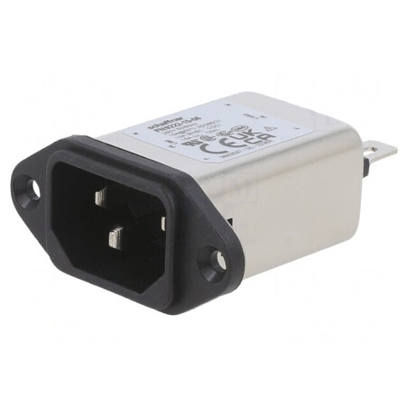 Conector Alimentare AC Soclu Tată 6A 250VAC C14 | Electronic-mag.ro | Componente Electronice