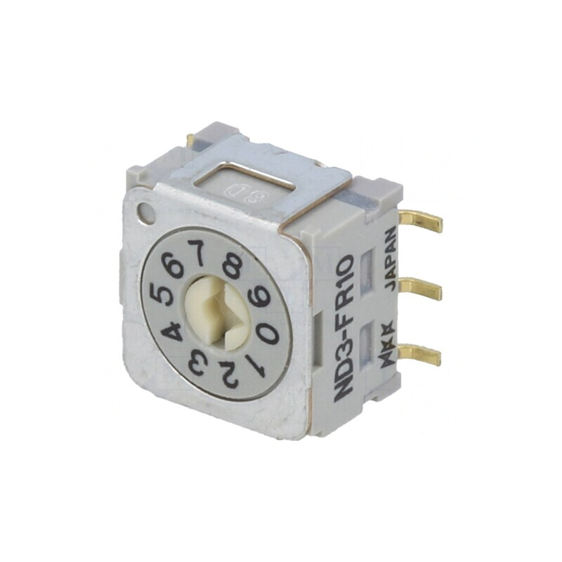 Întrerupător codificare DEC/BCD Poz: 10 verticală ND3 | Electronic-mag.ro | Componente Electronice Întrerupător codificare DEC/BCD Poz: 10 verticală ND3 | Electronic-mag.ro | Componente Electronice