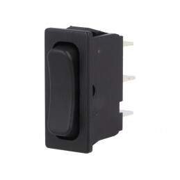 Comutator Rocker SPDT 6A/250VAC Negru | Electronic-mag.ro | Componente Electronice