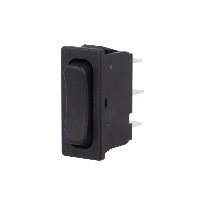 Comutator Rocker SPDT 6A/250VAC Negru | Electronic-mag.ro | Componente Electronice