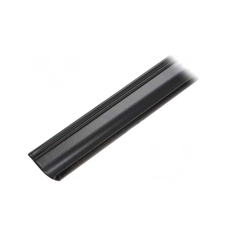 Carcasă de protecție neagră din aluminiu anodat 1m | Electronic-mag.ro | Componente Electronice