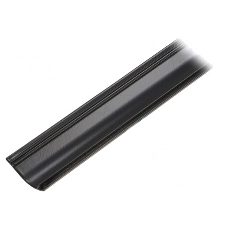 Carcasă de protecție neagră din aluminiu anodat 1m | Electronic-mag.ro | Componente Electronice