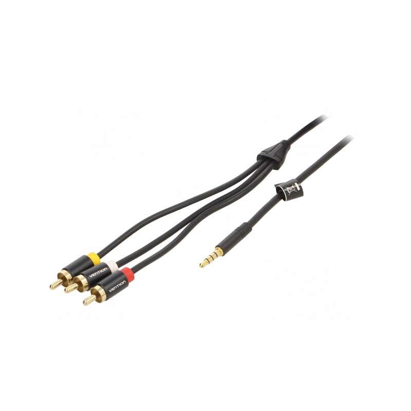 Cablu Jack 3,5mm la RCA x3 1,5m Aurit Negru | Electronic-mag.ro | Componente Electronice Cablu Jack 3,5mm la RCA x3 1,5m Aurit Negru | Electronic-mag.ro | Componente Electronice