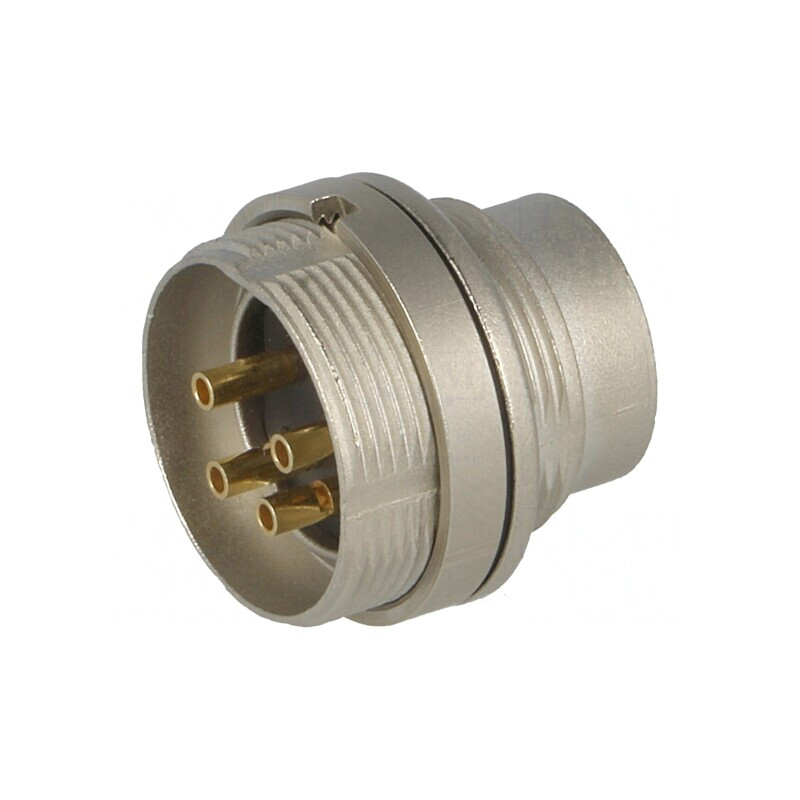Conector M16 Soclu Tată 4 PIN 5A 250V IP68 | Electronic-mag.ro | Componente Electronice
