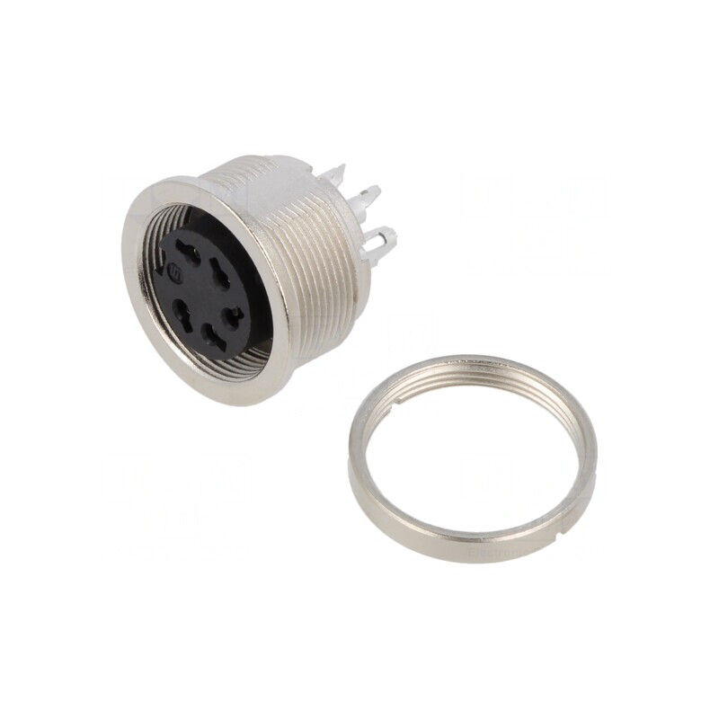 Conector M16 Soclu Mamă 5-Pin 6A 150V IP40 | Electronic-mag.ro | Componente Electronice