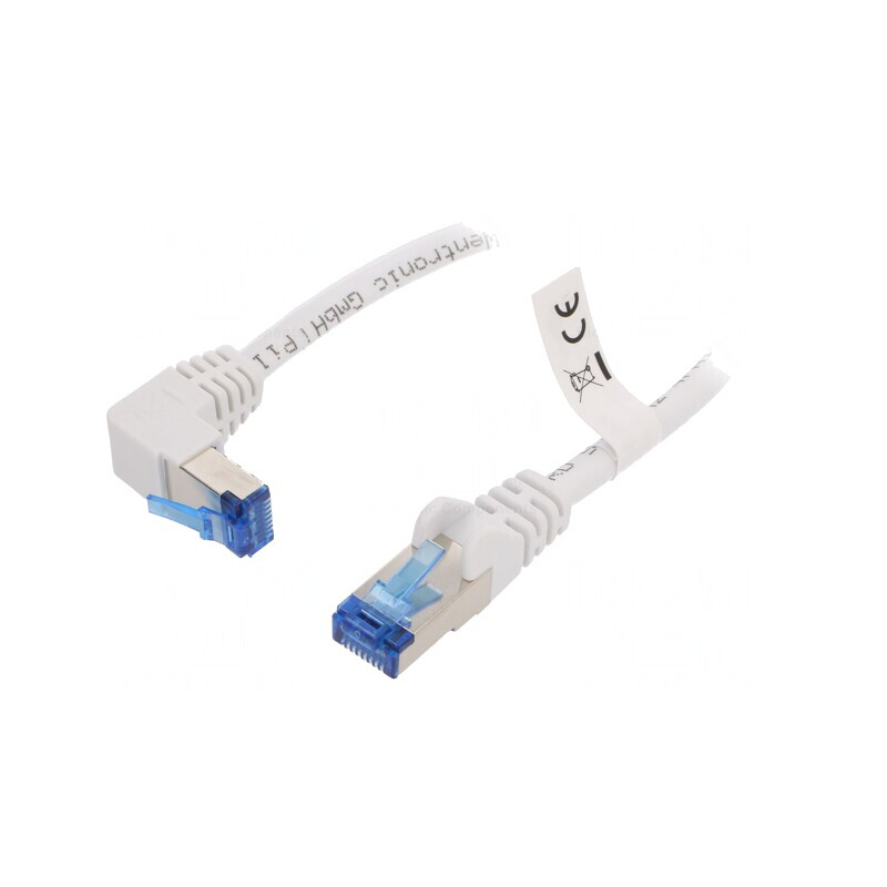 Cablu Patch S/FTP CAT6a Alb 3m | Electronic-mag.ro | Componente Electronice