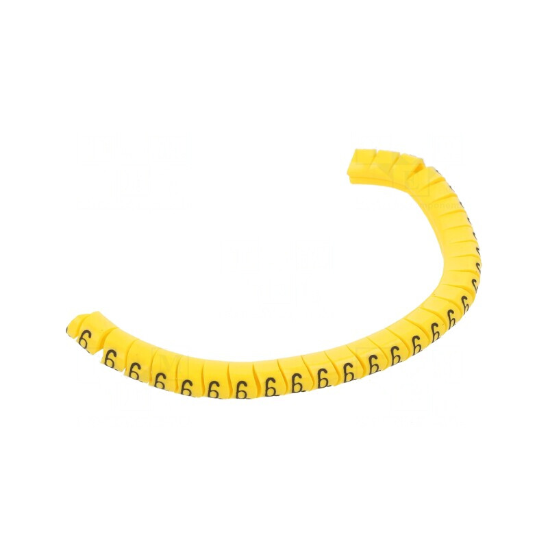 Markere Galbene pentru Marcaj 2,5-5mm PVC 6 Bucăți | Electronic-mag.ro | Componente Electronice