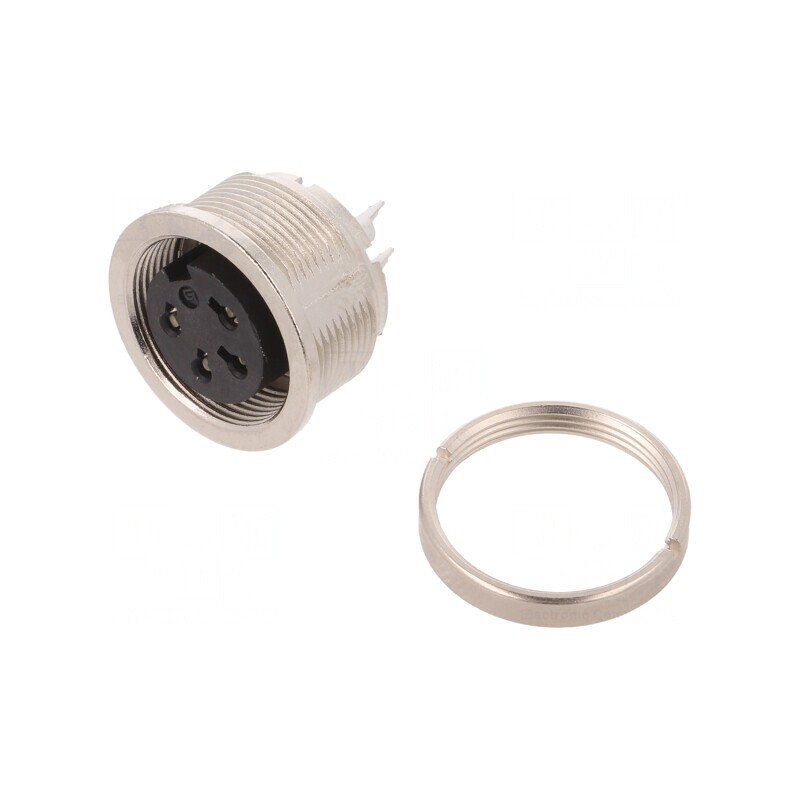 Conector M16 Soclu 4 Pin Mamă IP40 6A | Electronic-mag.ro | Componente Electronice