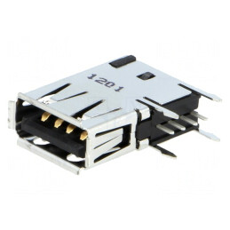 Soclu USB A PCB THT 90° | Electronic-mag.ro | Componente Electronice