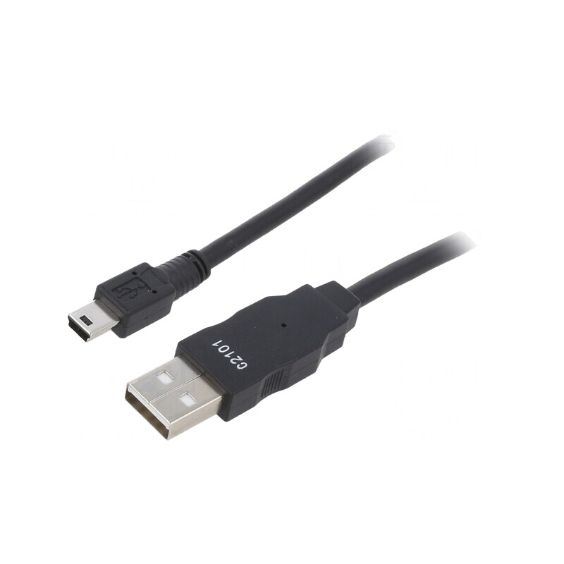 Cablu USB A la Mini-B 1.0M Negru | Electronic-mag.ro | Componente Electronice