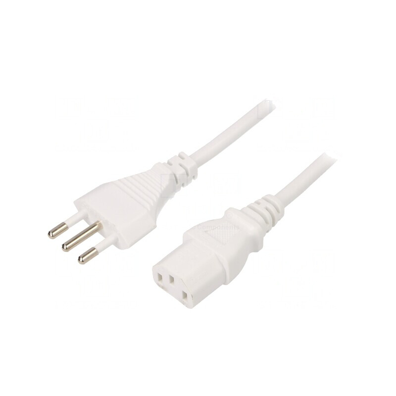 Cablu Alimentare 3m Alb 10A IEC C13 | Electronic-mag.ro | Componente Electronice Cablu Alimentare 3m Alb 10A IEC C13 | Electronic-mag.ro | Componente Electronice