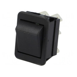 Comutator Rocker DPDT 16A 250V Negru | Electronic-mag.ro | Componente Electronice