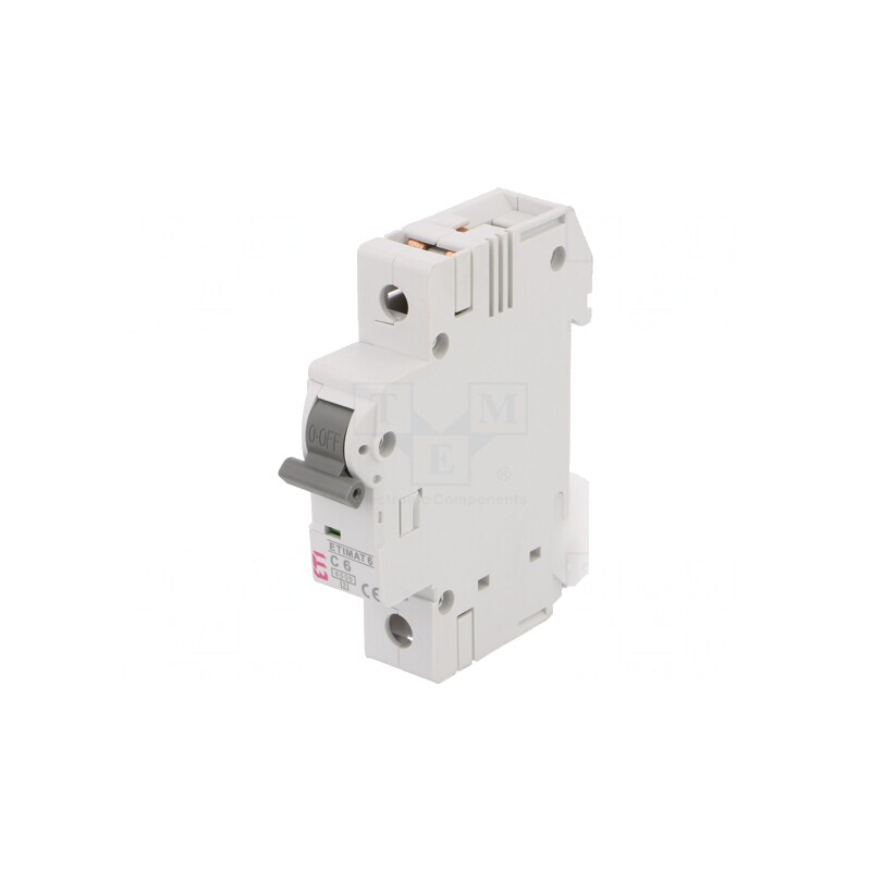Întrerupător de supracurent 6A 1P 6kA 230/400VAC | Electronic-mag.ro | Componente Electronice