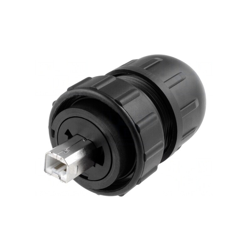 Mufă USB B pe Cablu USB 2.0 IP67/IP68 | Electronic-mag.ro | Componente Electronice