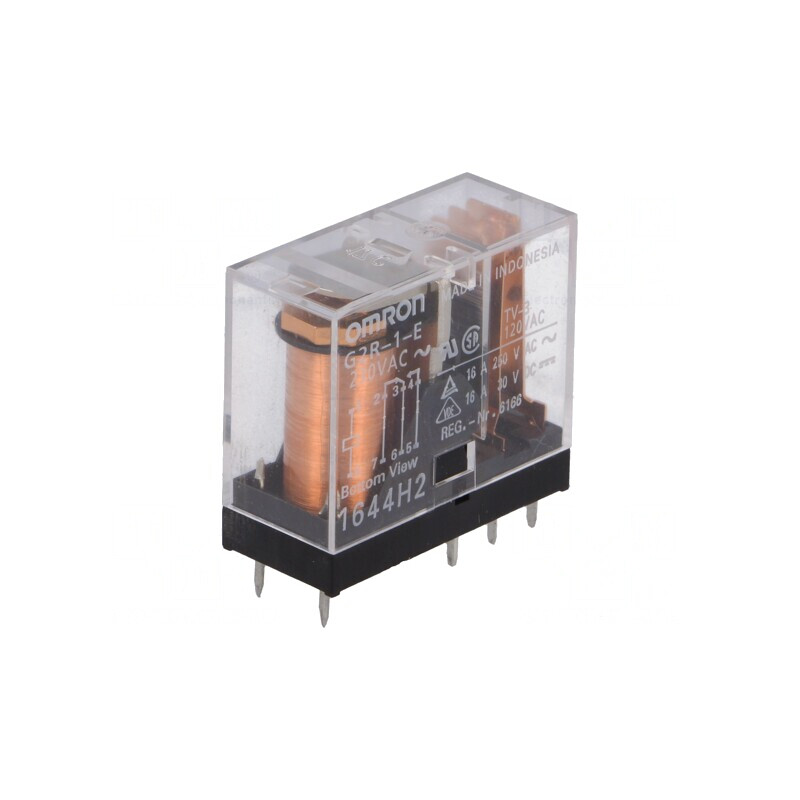 Releu electromagnetic SPDT 230VAC 16A | Electronic-mag.ro | Componente Electronice