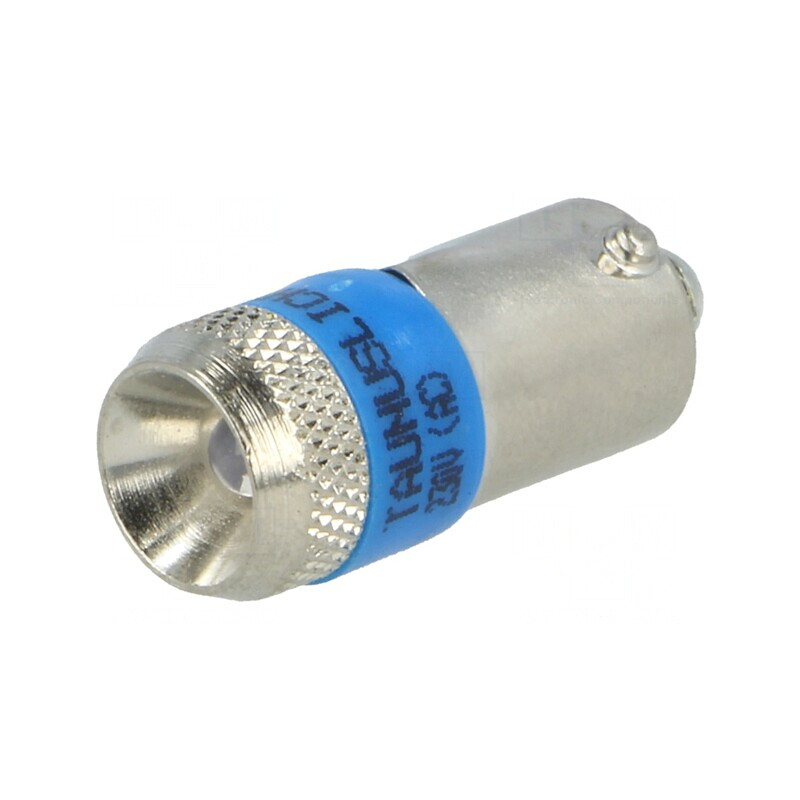Lampă LED albastră 230V BA9S | Electronic-mag.ro | Componente Electronice