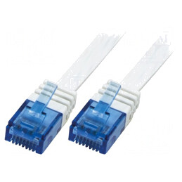 Cablu Patch UTP Cat6 PVC Alb 10m 32AWG | Electronic-mag.ro | Componente Electronice