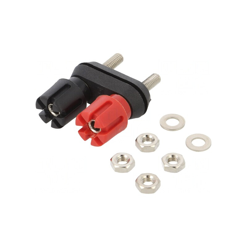 Soclu Banană Ø12,7mm 4mm 30A Nichelat | Electronic-mag.ro | Componente Electronice