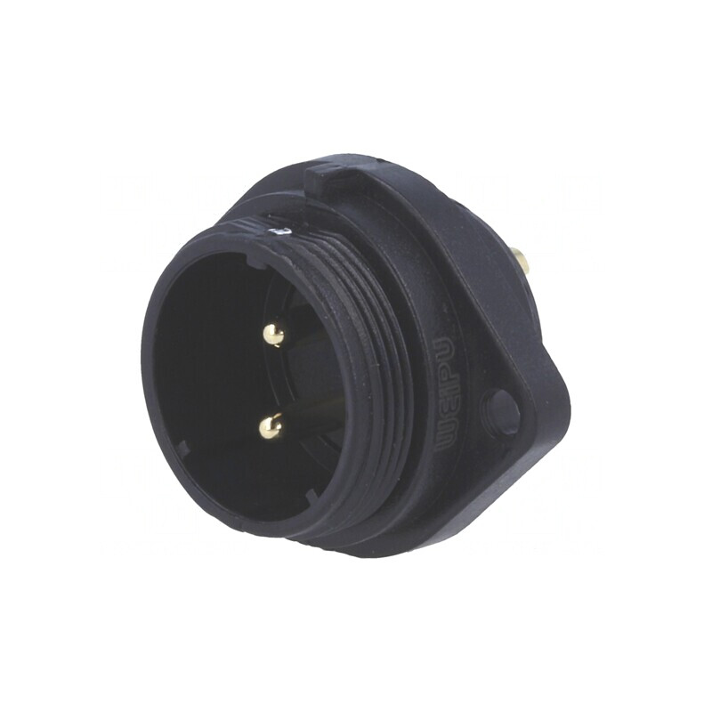 Soclu SP21 tată 2 PIN IP68 30A 500V | Electronic-mag.ro | Componente Electronice