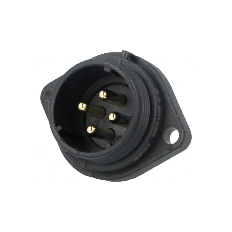 Soclu SP21 4 PIN IP68 10A 500V Terminal cu Şurub | Electronic-mag.ro | Componente Electronice