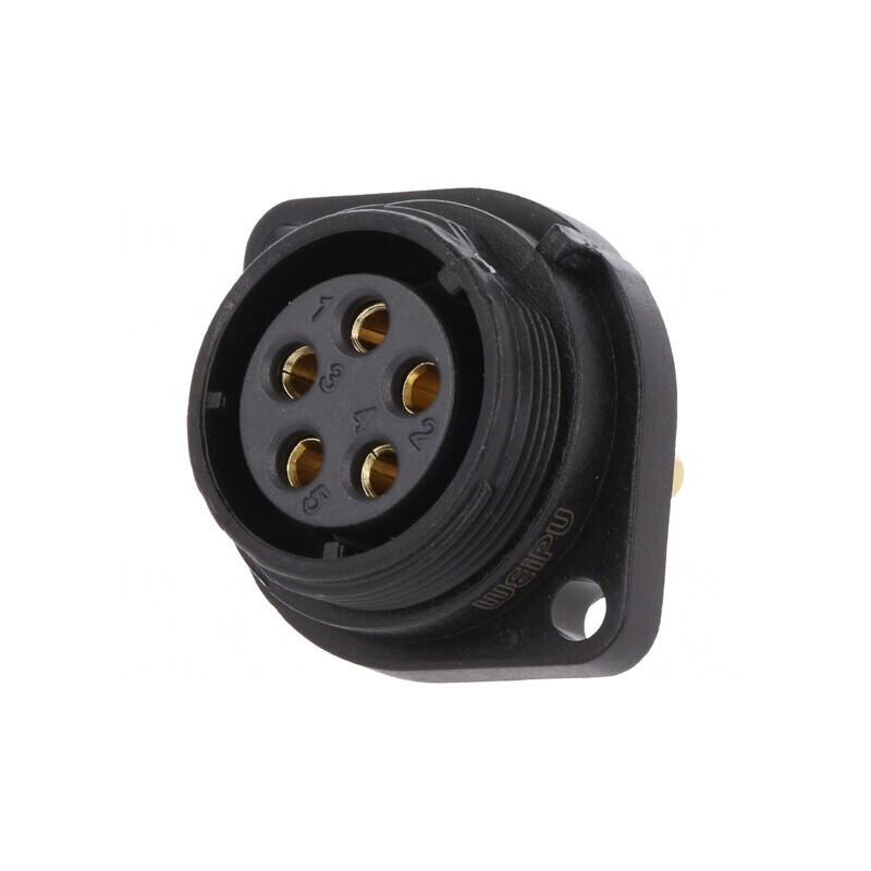 Soclu SP21 Mamă 5 Pin IP68 30A 500V 4mm2 -25÷85°C | Electronic-mag.ro | Componente Electronice