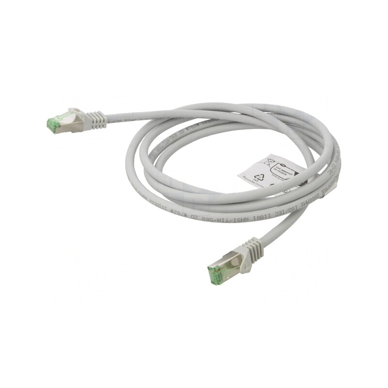 Patch Cord S/FTP Cat 8.1 2m Gri LSZH | Electronic-mag.ro | Componente Electronice