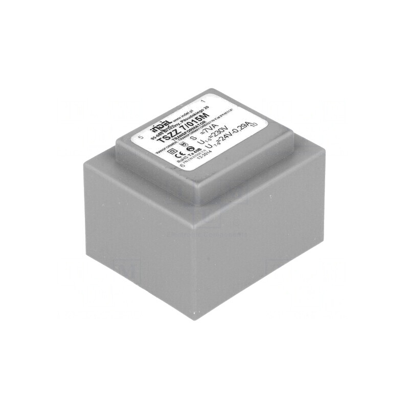 Transformator încapsulat 7VA 230V 24V PCB | Electronic-mag.ro | Componente Electronice