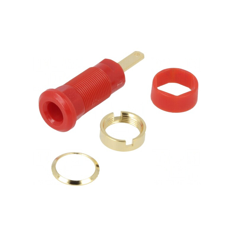 Soclu banană 2mm roşu aurit 10A 600VDC | Electronic-mag.ro | Componente Electronice Soclu banană 2mm roşu aurit 10A 600VDC | Electronic-mag.ro | Componente Electronice