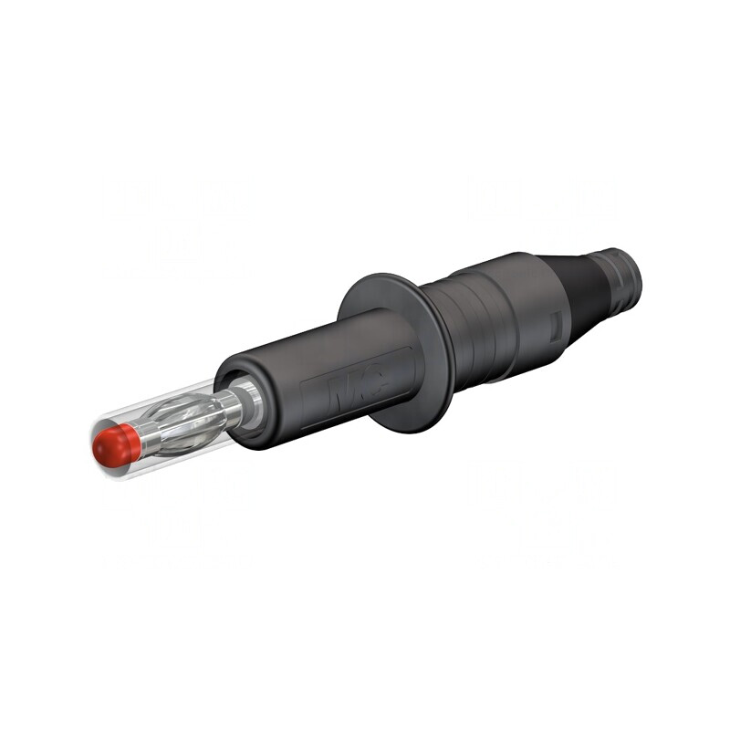 Mufă banană neagră 4mm 32A 600V izolaţie 2,5mm2 | Electronic-mag.ro | Componente Electronice