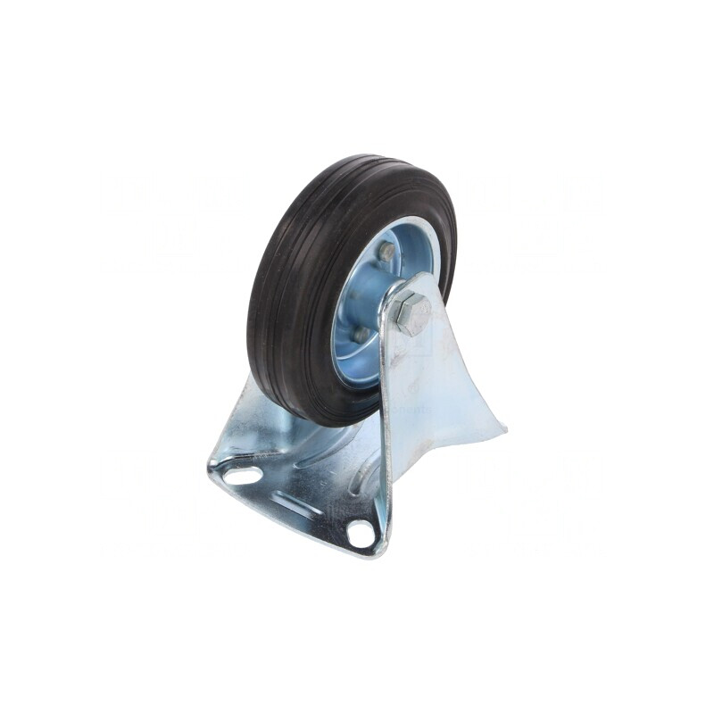 Roată de transport 100mm 70kg gumă rigidă | Electronic-mag.ro | Componente Electronice