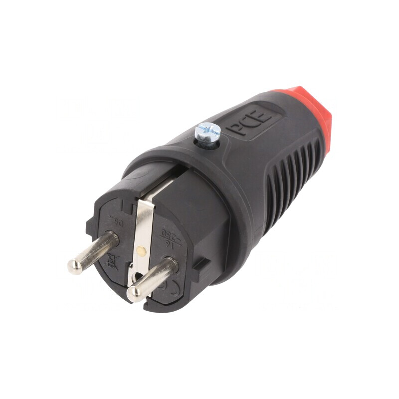 Conector Alimentare AC Tată 2P+PE 250V 16A Pe Cablu | Electronic-mag.ro | Componente Electronice