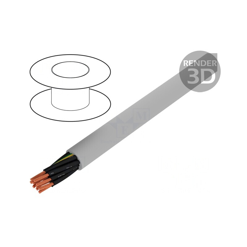 Cablu neecranat JZ-500-PUR 10G0,5mm2 Gri | Electronic-mag.ro | Componente Electronice