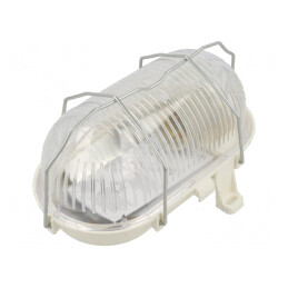 Lampă de Iluminat Ovală E27 IP44 Policarbonat | Electronic-mag.ro | Componente Electronice