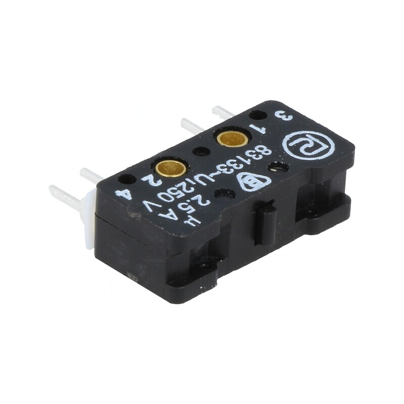 Microîntrerupător SNAP ACTION 2,5A 250VAC 0,3A 220VDC | Electronic-mag.ro | Componente Electronice