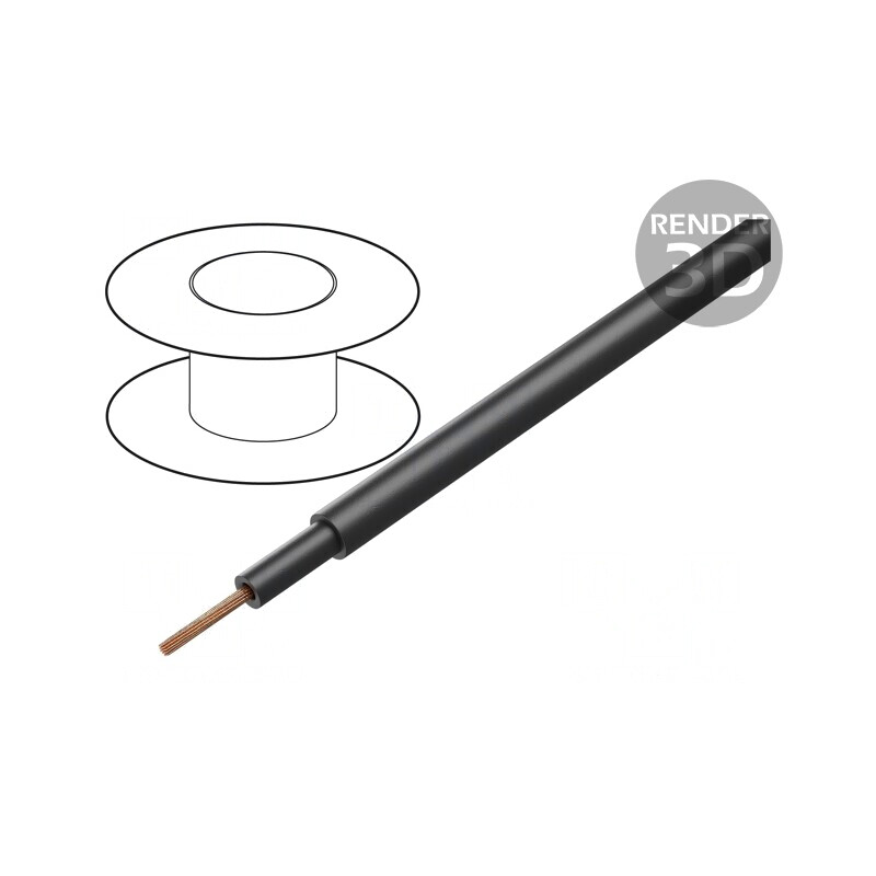Cablu Electric Negru 1x10mm2 450/750V | Electronic-mag.ro | Componente Electronice