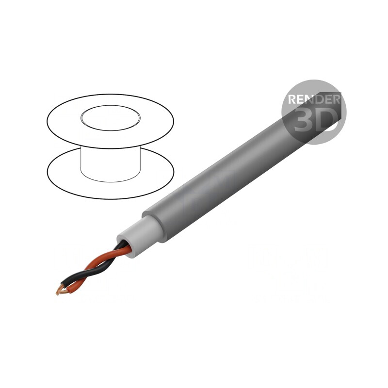 Cablu Difuzor 2x4mm2 OFC Gri Izolație Dublă | Electronic-mag.ro | Componente Electronice