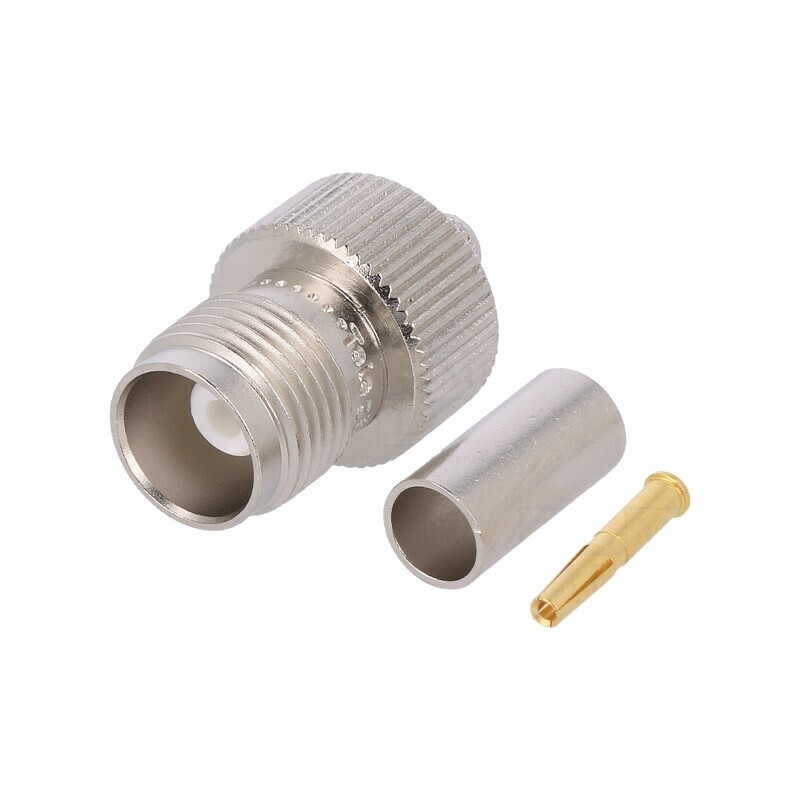 Mufă TNC Mamă Drept 50Ω Crimpat pe Cabluri KX15 RG58C/U | Electronic-mag.ro | Componente Electronice