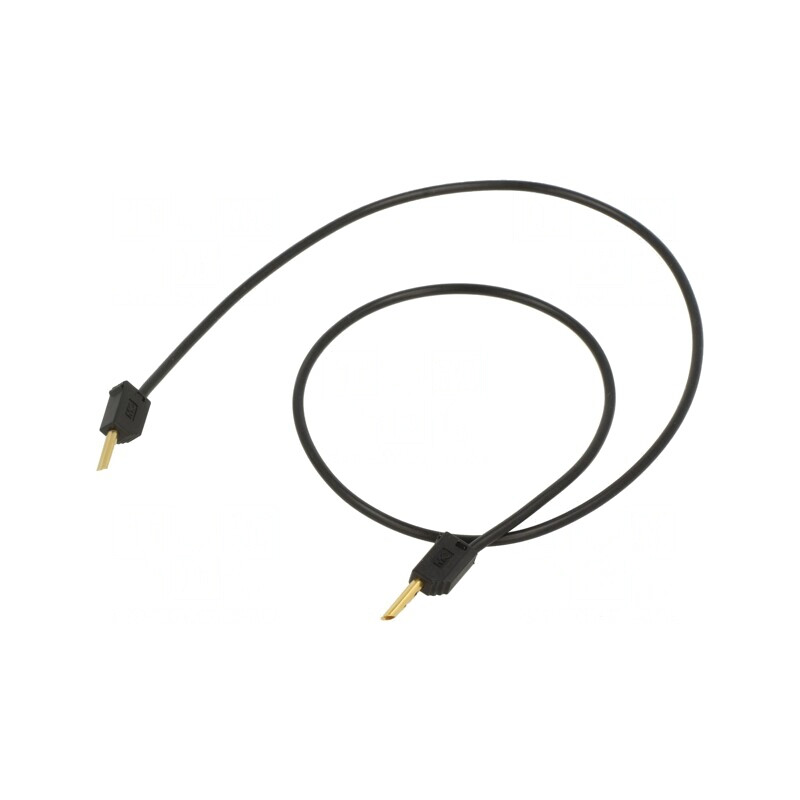 Cablu de măsurare 60VDC 30VAC 10A 0,45m Negru | Electronic-mag.ro | Componente Electronice
