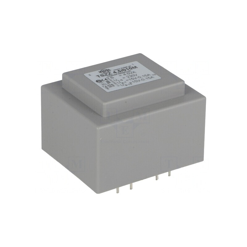 Transformator încapsulat 4,5VA 230VAC 15V 150mA | Electronic-mag.ro | Componente Electronice