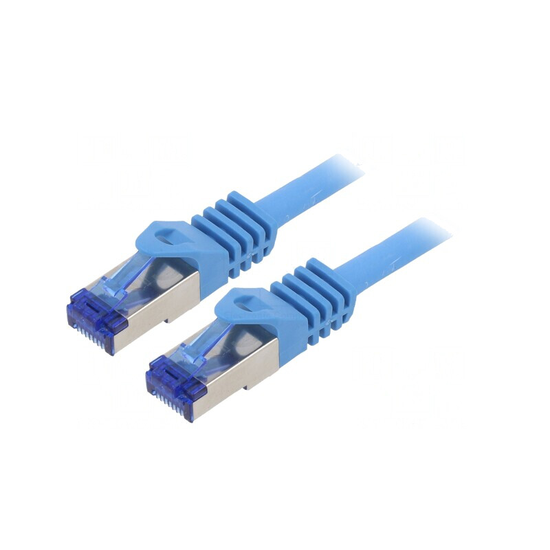 Cablu Patch S/FTP Cat6a LSZH Albastru 3m | Electronic-mag.ro | Componente Electronice