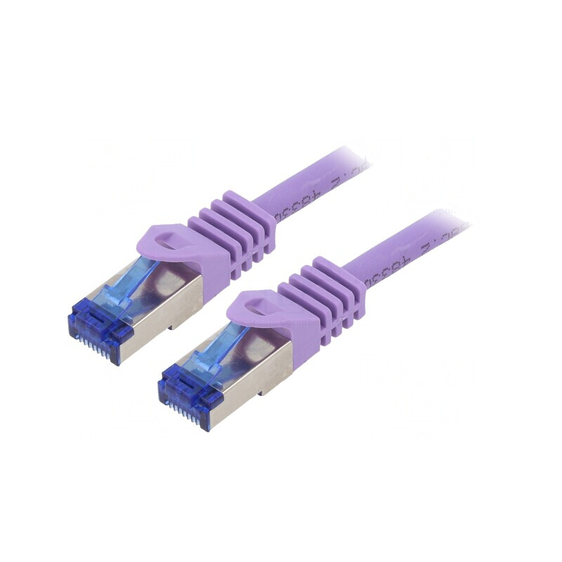 Patch Cord S/FTP Cat 6a LSZH Violet 3m | Electronic-mag.ro | Componente Electronice