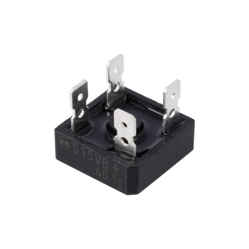 Punte Redresoare Monofazată 600V 15A | Electronic-mag.ro | Componente Electronice