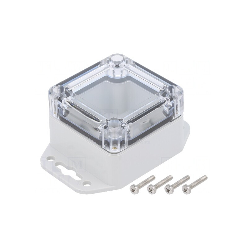 Carcasă Universală ABS Gri Deschis 60x60x40mm | Electronic-mag.ro | Componente Electronice