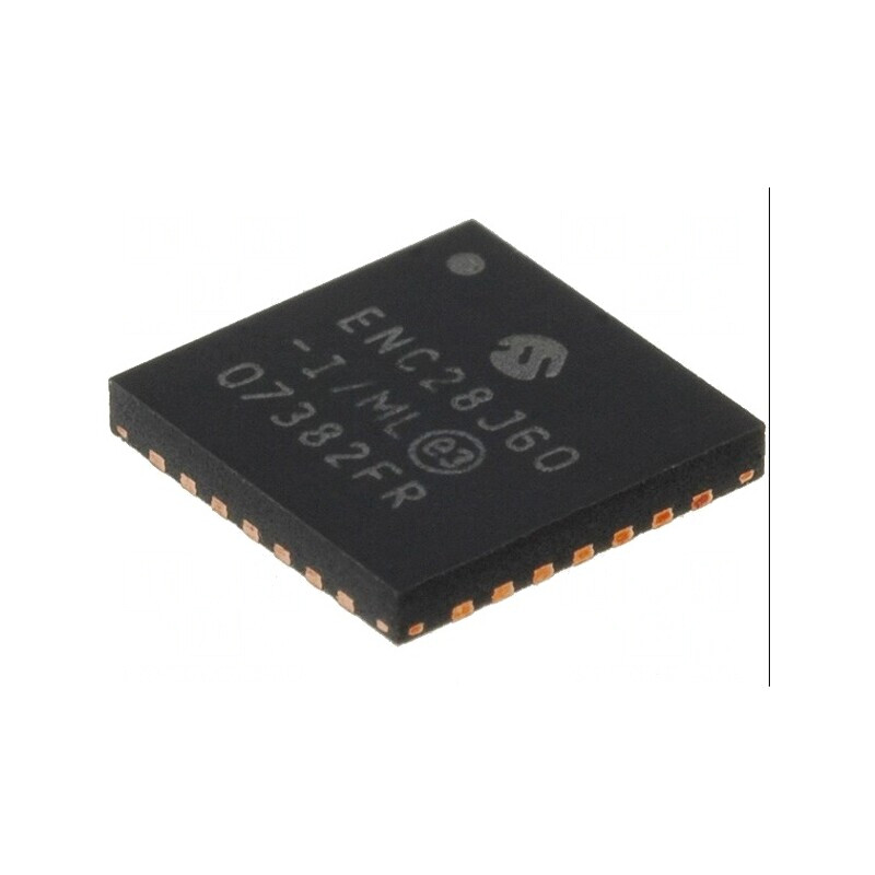 Controler Ethernet 10Base-T SPI QFN28 3,1-3,6V | Electronic-mag.ro | Componente Electronice