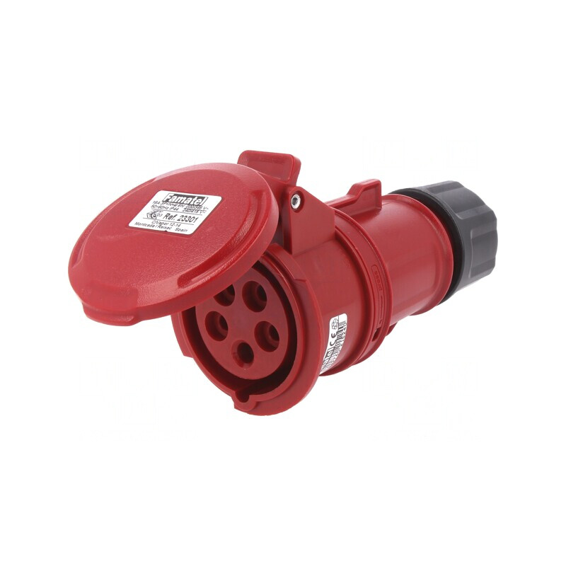 Conector Alimentare AC Trifazat Soclu Mamă 16A 380/415VAC | Electronic-mag.ro | Componente Electronice