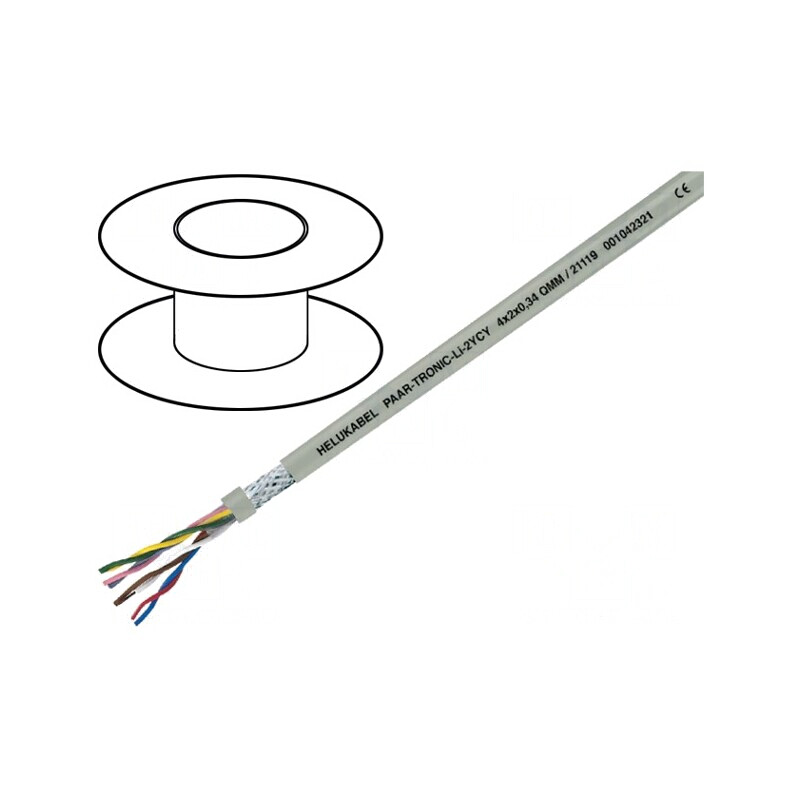 Cablu PAAR-TRONIC 4x2x0.5mm2 Gri 250V | Electronic-mag.ro | Componente Electronice