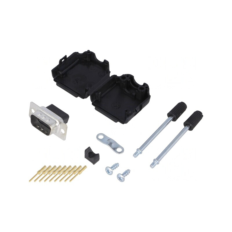 Mufă D-Sub 9-PIN Tată Crimpabilă Neagră | Electronic-mag.ro | Componente Electronice Mufă D-Sub 9-PIN Tată Crimpabilă Neagră | Electronic-mag.ro | Componente Electronice