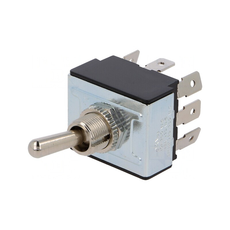 Comutator basculant 3 poziții ON-OFF-ON 10A 250V | Electronic-mag.ro | Componente Electronice