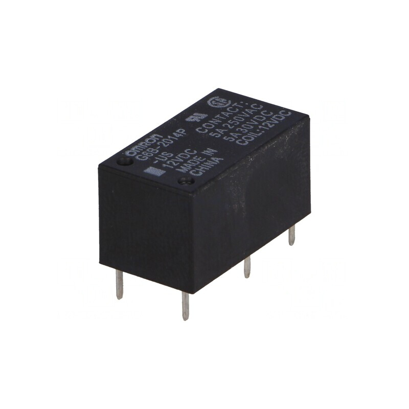 Releu Electromagnetic 12VDC DPST-NC 5A | Electronic-mag.ro | Componente Electronice